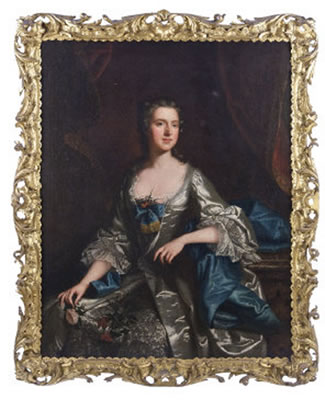 Portrait of Frances, daughter of Sir Henry King and sister of Edward 1st Earl of Kingston