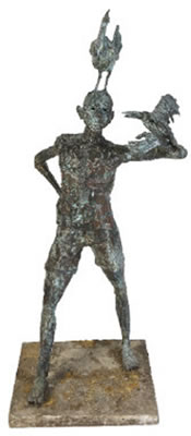 Boy with a Bird by John Coll - Auction record, sale price, and art valuation. Compare with similar artists and explore comparable artworks.