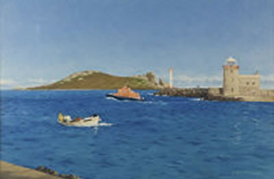 View of Ireland's Eye from Howth Harbour
