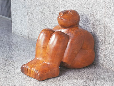 Seated man