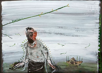 Portrait of Patrick Graham: Self-portrait