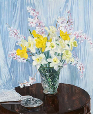 Still Life Study of Daffodils by Rose Brigid Ganley - Auction record, sale price, and art valuation. Compare with similar artists and explore comparable artworks.