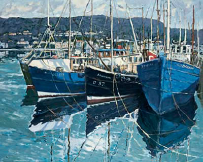 Trawlers, howth harbour by John Kirwan - Auction record, sale price, and art valuation. Compare with similar artists and explore comparable artworks.