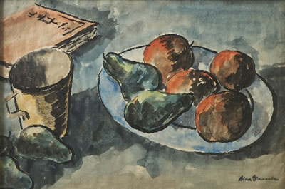 Still Life with Oranges and Pears by Max Maccabe - Auction record, sale price, and art valuation. Compare with similar artists and explore comparable artworks.