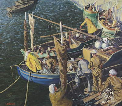 Unloading the Catch, Loughshinny Harbour