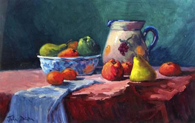 Still Life with Ewer and Fruit