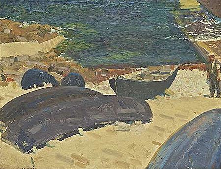 Upturned Currachs on Achill (Caladh Dubhac, Achill)