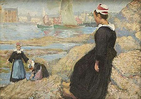 Girls at The Water's Edge, Brittany