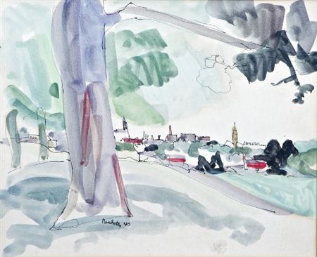 A View of Dublin from the Phoenix Park by Nick Nicholls - Auction record, sale price, and art valuation. Compare with similar artists and explore comparable artworks.