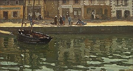 "A French Quayside" by William John Leech - Auction record, sale price, and art valuation. Compare with similar artists and explore comparable artworks.