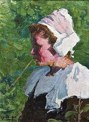 Portrait of a Breton Girl by Joseph Milner Kite - Auction record, sale price, and art valuation. Compare with similar artists and explore comparable artworks.