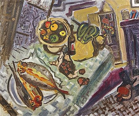 Friday Fare, 1945 by Nano Reid - Auction record, sale price, and art valuation. Compare with similar artists and explore comparable artworks.