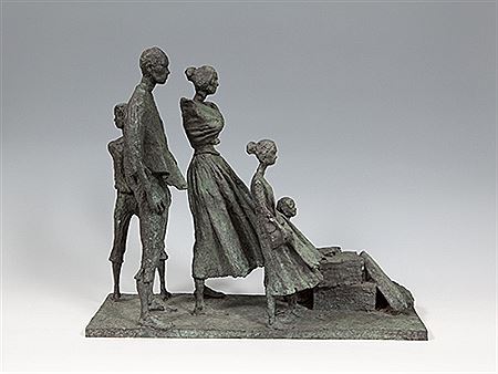 Famine Memorial Bronze
