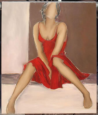 Sample artwork by Veronique Roque (Born 1954), known for painting - View similar artists and auction records