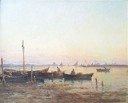 Barques de pêcheur sur la grève