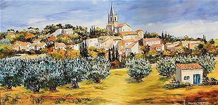 Sample artwork by Gerard Deymonaz (Born 1940), known for post impressionist townscape scene painting - View similar artists and auction records