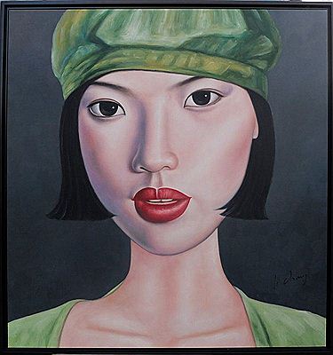 Le béret vert by Chang Li - Auction record, sale price, and art valuation. Compare with similar artists and explore comparable artworks.