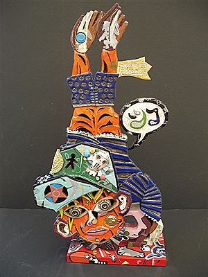 Personnage tête en bas by Guive Khosravi - Auction record, sale price, and art valuation. Compare with similar artists and explore comparable artworks.