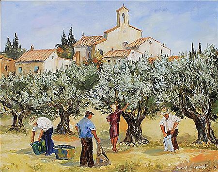 Chapelle aux oliviers. by Gerard Deymonaz - Auction record, sale price, and art valuation. Compare with similar artists and explore comparable artworks.