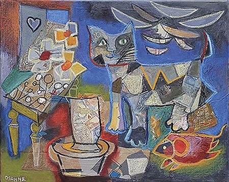 Le chat by Jean Osanne - Auction record, sale price, and art valuation. Compare with similar artists and explore comparable artworks.