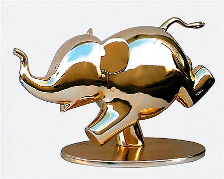 L'éléphant qui court by Laszlo Tibay - Auction record, sale price, and art valuation. Compare with similar artists and explore comparable artworks.
