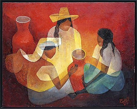 La famille mexicaine - 1989 by Louis Toffoli - Auction record, sale price, and art valuation. Compare with similar artists and explore comparable artworks.