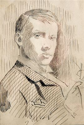 Portrait of William C Irving: Self-portrait