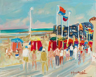 Les planches de Deauville, 1975 by Pierre Gaillardot - Auction record, sale price, and art valuation. Compare with similar artists and explore comparable artworks.