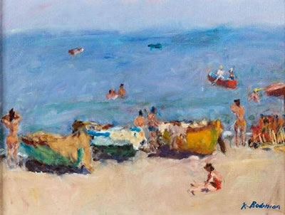 La plage à Ischia