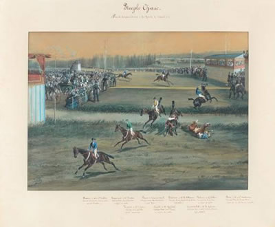 Grand Steeple Chase couru à Antony le 25/03/1855 by Jonny Audy - Auction record, sale price, and art valuation. Compare with similar artists and explore comparable artworks.