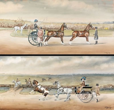 La chasse à courre en calèche