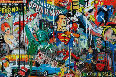 Sample artwork by Robert Sgarra (Born 1959), known for painting and sculpture, pop'art and fawn colourist ardor - View similar artists and auction records