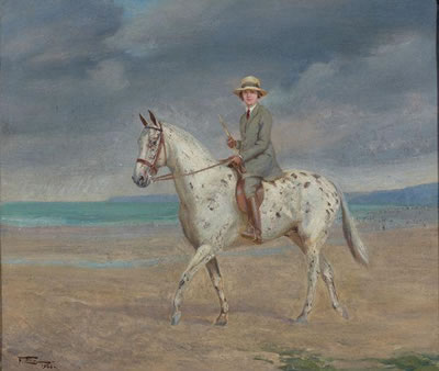 Deauville, Jeune femme sur son poney by Franck Elim - Auction record, sale price, and art valuation. Compare with similar artists and explore comparable artworks.