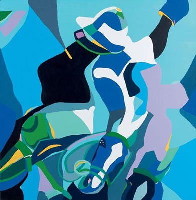 Reflets de joueur de polo by Mirou Navalon - Auction record, sale price, and art valuation. Compare with similar artists and explore comparable artworks.