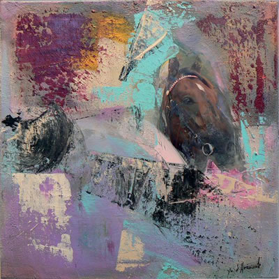 Sample artwork by Yolande D'Herouville (Born 1962), known for painting - View similar artists and auction records