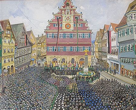 Dedication of Kriegerbrunnen, Esslingen