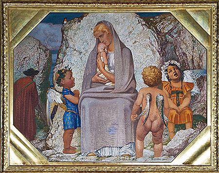 Muttergottes mit schlafendem Jesuskind umgeben von singenden Putti. by August Groh - Auction record, sale price, and art valuation. Compare with similar artists and explore comparable artworks.