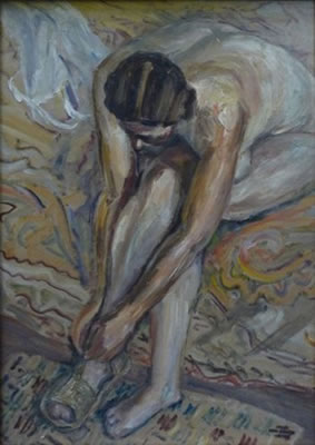 Femme assise s'habillant by Henri Duringer - Auction record, sale price, and art valuation. Compare with similar artists and explore comparable artworks.