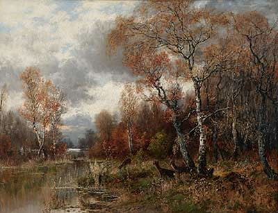Rehwild am herbstlichen Waldteich by Eduard Josef Muller - Auction record, sale price, and art valuation. Compare with similar artists and explore comparable artworks.