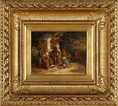 Kesselflicker im Kreise von Kindern by Jakob Furchtegott Dielmann - Auction record, sale price, and art valuation. Compare with similar artists and explore comparable artworks.