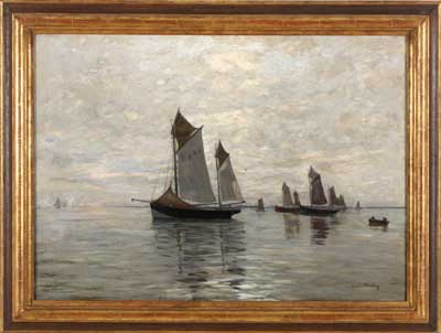 Auslaufende Fischerboote by Gustav Wendling - Auction record, sale price, and art valuation. Compare with similar artists and explore comparable artworks.