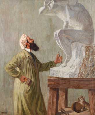 Der zufriedene Bildhauer by Peter Paul Draewing - Auction record, sale price, and art valuation. Compare with similar artists and explore comparable artworks.