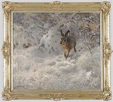 Kaninchen im Schnee by Curt Meyer-Eberhardt - Auction record, sale price, and art valuation. Compare with similar artists and explore comparable artworks.