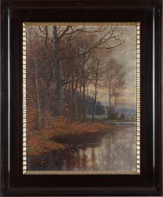 "Herbstliches Flussufer"