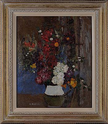 FLOWERS IN A VASE by Hannah Mayor - Auction record, sale price, and art valuation. Compare with similar artists and explore comparable artworks.