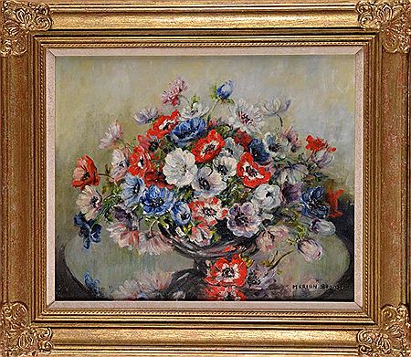 A SPRAY OF ANEMONES IN A VASE