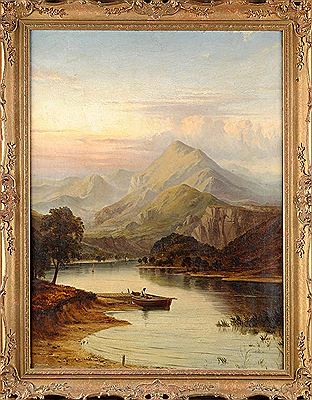 "CLOSE OF DAY" - A SCOTTISH RIVER LANDSCAPE