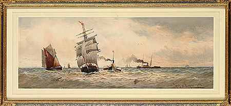 SHIPPING OFF THE NORTH EAST COAST by William Thomas Nicholas Boyce - Auction record, sale price, and art valuation. Compare with similar artists and explore comparable artworks.