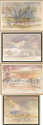 Sample artwork by Leonard Charles Evetts (1909 - 1997), known for painting - View similar artists and auction records