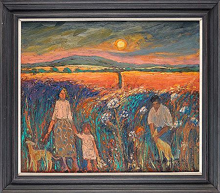 FAMILY IN A CORNFIELD by June Bennett - Auction record, sale price, and art valuation. Compare with similar artists and explore comparable artworks.